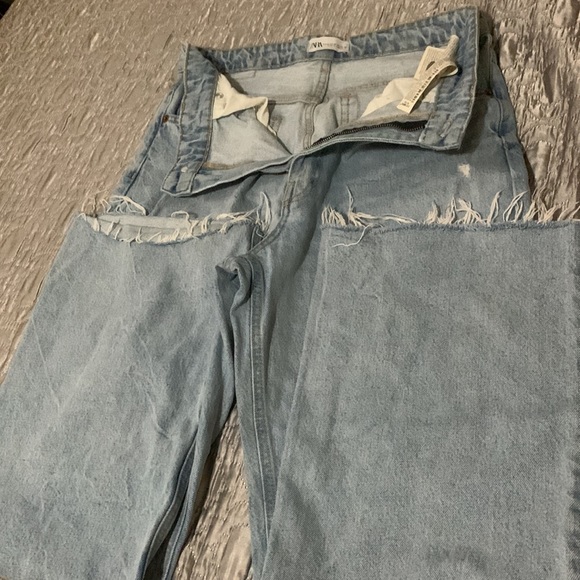 Wide legs jeans from Zara ,used just two times like new - Picture 4 of 6